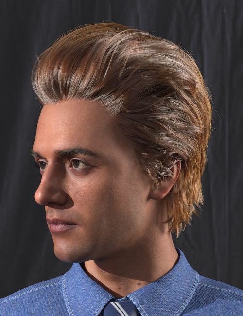 Click here to see preview images for "dForce Messy Swept Back Hair for Genesis 9" dForce Messy Swept Back Hair for Genesis 9