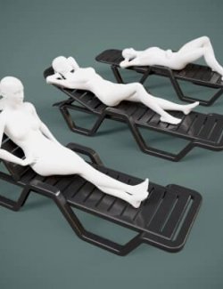 Plastic Beach Sun Lounger G8 Male-Female