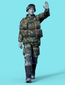 R3d Soldier Outfit 1 for G8M Daz Studio Free
