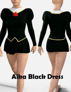 Aika Black Dress for Genesis 8 Female
