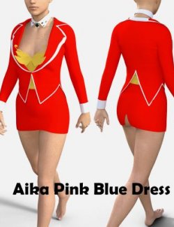 Aika Red Dress for Genesis 8 Female