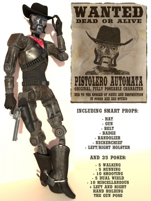 Click here to see preview images for "Pistolero Automata" Pistolero Automata