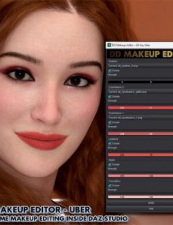 Genesis 9 Makeup Presets & Editor Daz Studio Iray Uber Skin