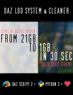 Daz LOD System and Cleaner