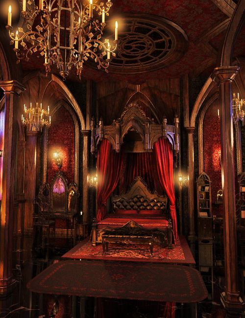 Click here to see preview images for "XI Gothic Baroque Bedroom" XI Gothic Baroque Bedroom