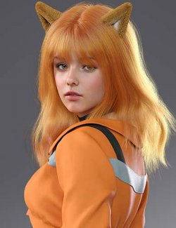 dForce Natural Big Waves Hair for Genesis 9