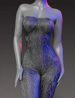 VERSUS - dForce Bodycon Strapless Suit Texture Add-On