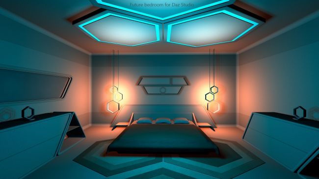 Click here to see preview images for "Future bedroom for Daz Studio" Future bedroom for Daz Studio