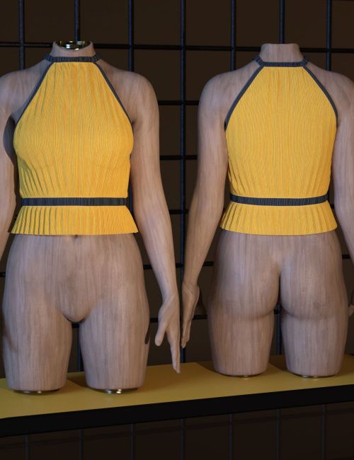 Click here to see preview images for "3DLoki dForce Luxe Pleated Top for Genesis 9 and 8 Female" 3DLoki dForce Luxe Pleated Top for Genesis 9 and 8 Female