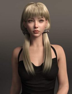 EG YNGE Halter Neck Dress, Hair and EG Lovely Poses Genesis 9 Bundle