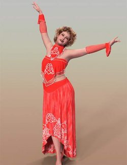 DNA Margot a dForce Skirt Set for Genesis 9