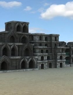 Dungeon Pack 1: Arena Crypts Dungeons for Poser