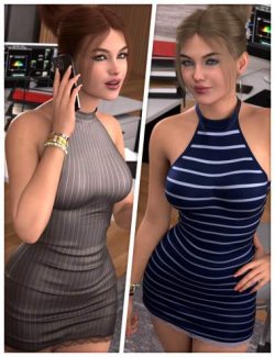 Fashionable Textures for dForce SU Sexy Openwork Dress