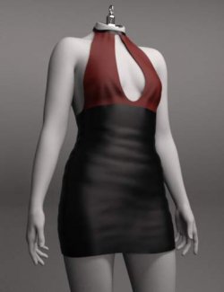 dForce EG UNDS Halter Neck Dress for Genesis 9