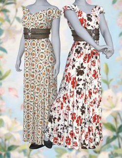 dForce Strapless Dress Outfit for Genesis 9