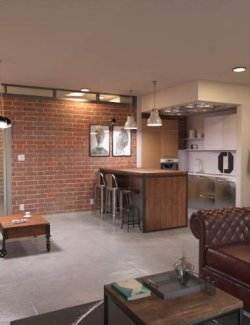 FG Industrial Style Bachelor Pad