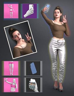 NG Build Your Own Selfie Poses for Genesis 9