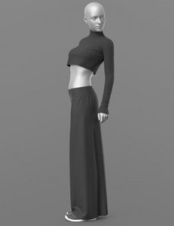 Wide Trousers Sneakers 2v Short Sweater G8 Female