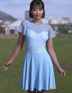 dForce LV Spring Dream Dress for Genesis 9