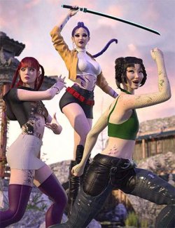 K-Fierce Poses for Genesis 9 Feminine