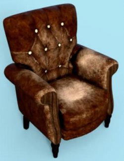 Basic Series Old Chair Prop for Daz Studio Free