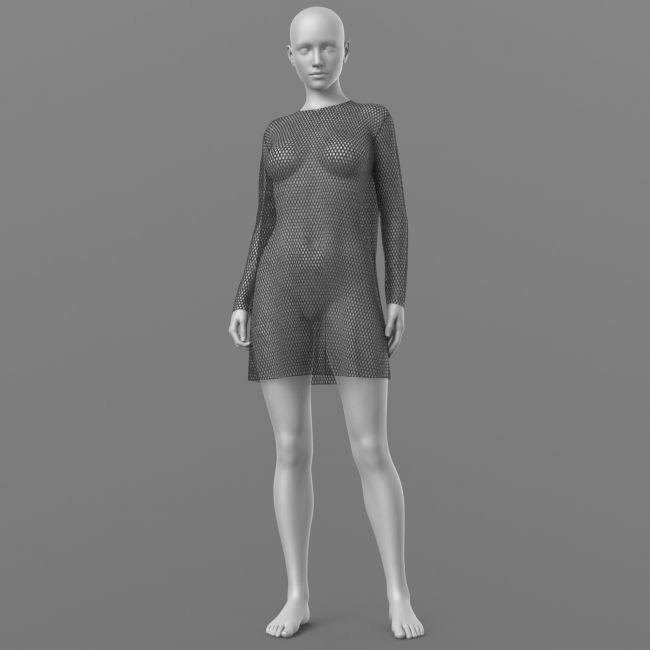 Click here to see preview images for "Short Dress 6v Mesh G8 Female" Short Dress 6v Mesh G8 Female