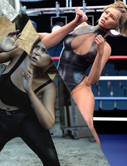 Z Pose Library Ducking and Dodging Mega Set for Genesis 9 and 8 Female