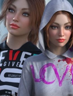 DA-StreetStyle for dForce Sporty Girl Hoodie G8FG8.1F G9 by Sveva