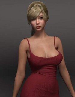QWNC Hair, Dress, Hair and EG Lovely Poses Genesis 9 Bundle
