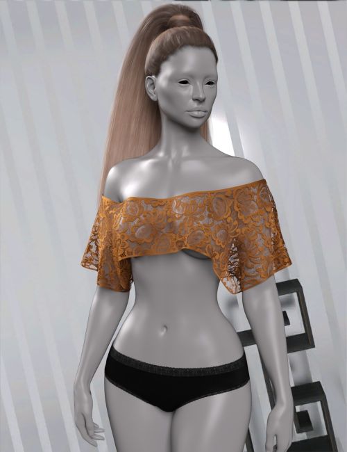 Click here to see preview images for "InStyle - Off Shoulder Crop Tee - Genesis 9" InStyle - Off Shoulder Crop Tee - Genesis 9