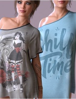 Trendy Textures for dForce Lounge Tee and Panty