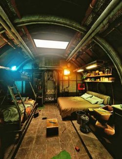 XI Dystopian Bedroom