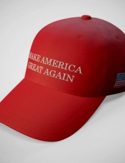 Baseball Cap MAGA Texture Addon