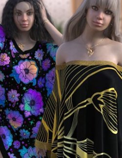 DA-Trendy for dforce - Fantasy Drape - Genesis 8 and 9 by kaleya