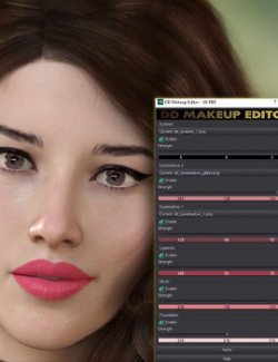 DD Makeup Editor – Iray PBR Skin Makeup Tool for Genesis 8 Female