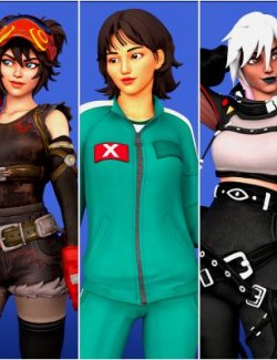 Fortnite Girl Pack 04 for Genesis 8 Female