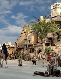 Desert Fantasy Settlement for DAZ