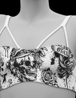 Fitness Bra Black & White