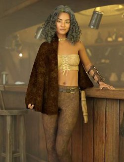 dForce Nightveil Outfit for Genesis 9 and 8 Female