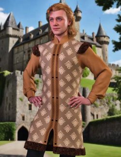 JMR dForce Robert Medieval Top for Genesis 9 and 8 Male