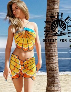 Seashell Outfit for G8F