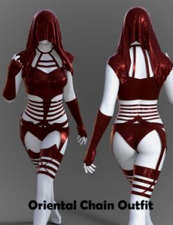 Stripes Latex Suit for Genesis 9