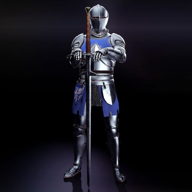 Click here to see preview images for "Azure Crest Knight Armor Set for Genesis 9 Male and Female" Azure Crest Knight Armor Set for Genesis 9 Male and Female