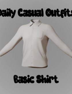 Daily Casual Basic Shirt for Genesis 9