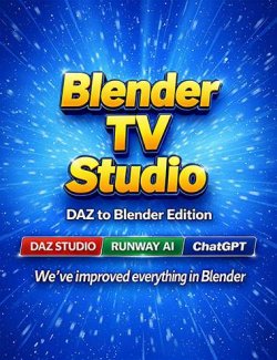 Blender T.V. Studio (Daz2Blender Edition)