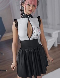 dForce Cute Lilleke Dress for Genesis 9