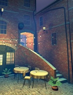 Alleyway set for Daz Studio