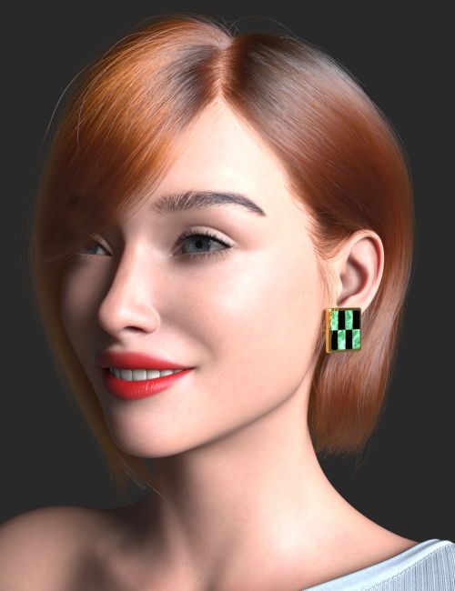 Click here to see preview images for "AP Jade Onyx Studs For Genesis 9" AP Jade Onyx Studs For Genesis 9