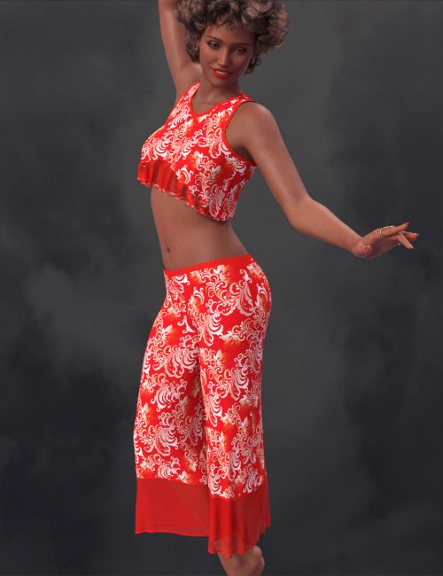 Click here to see preview images for "SIC Teddi a dForce Capris Set for Genesis 9" SIC Teddi a dForce Capris Set for Genesis 9