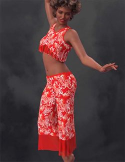 SIC Teddi a dForce Capris Set for Genesis 9
